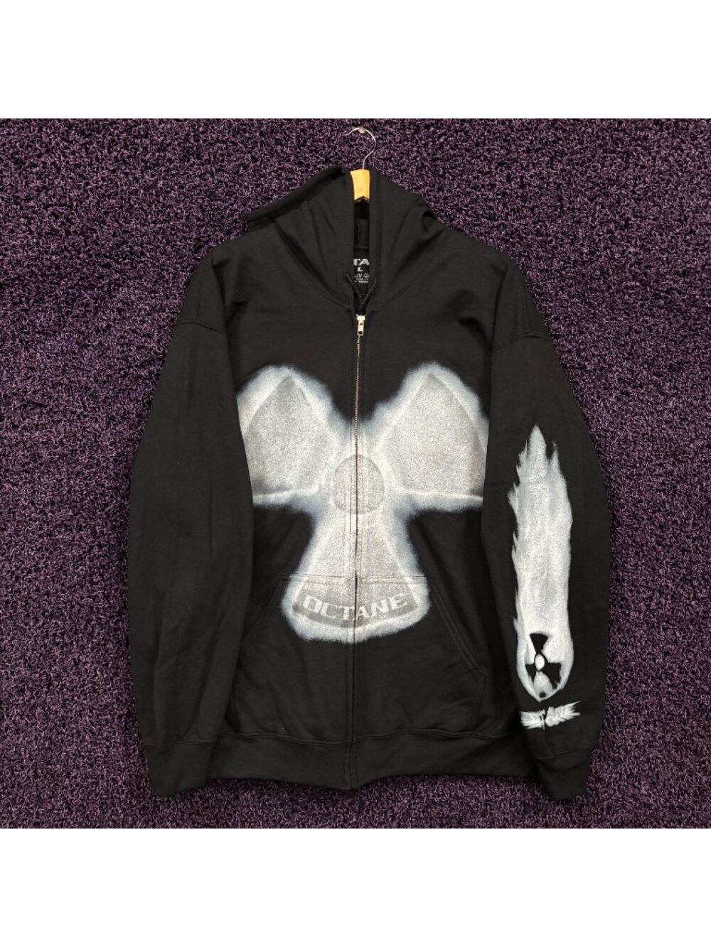 Don Toliver Octane Album Nuclear Logo Zip-Up Hoodie Size Large